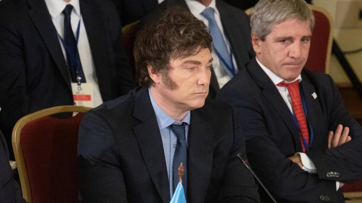 Javier Milei en la Cumbre del Mercosur. Foto: EFE.