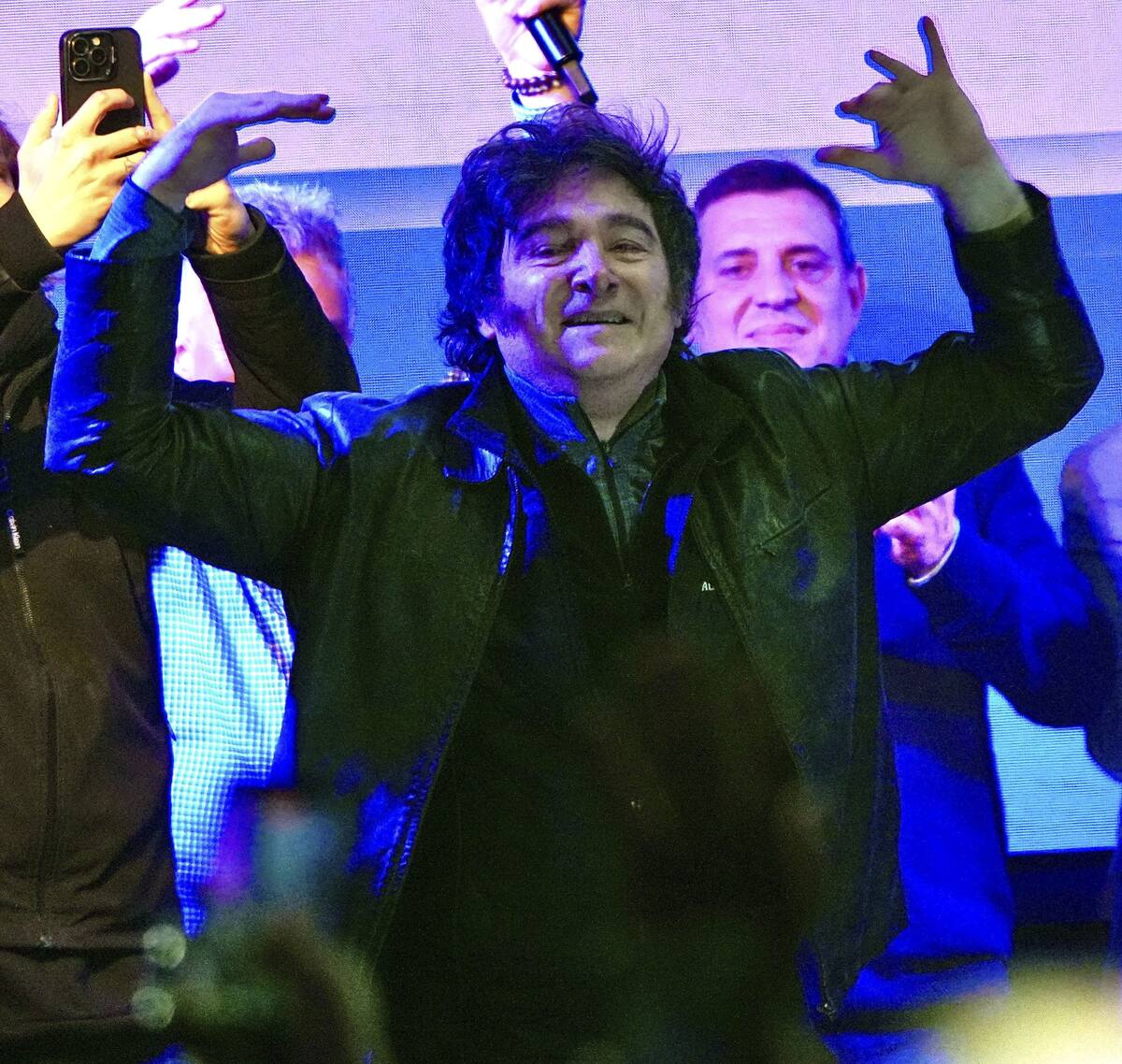 Javier Milei en La Plata.