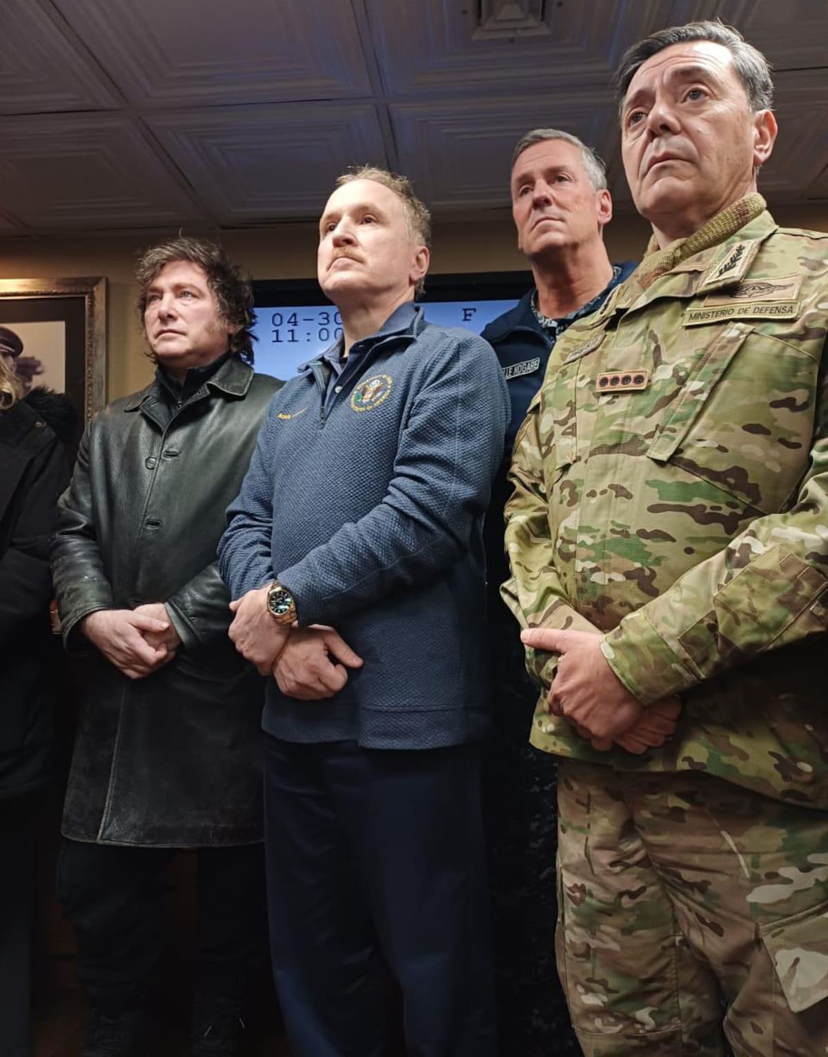 Javier Milei en Mar del Plata por las operaciones militares conjuntas con EEUU.