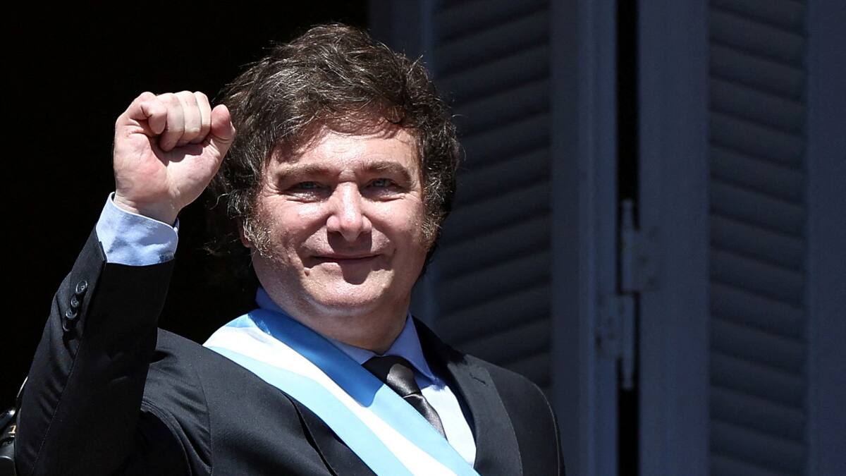 Javier Milei, flamante presidente argentino. Foto: Reuters