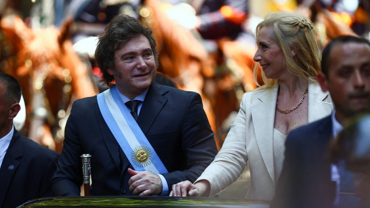 Javier Milei junto a su hermana Karina Milei. Foto: Reuters.