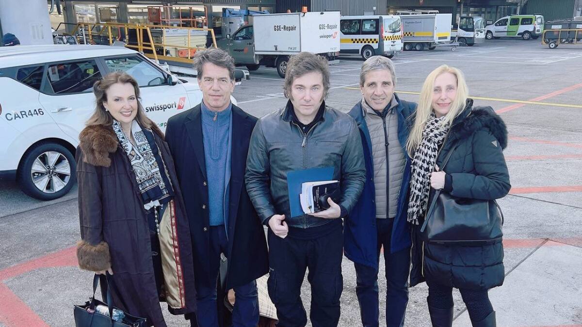 Javier Milei; Nicolás Posse. Foto: NA.