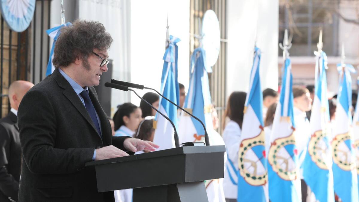Javier Milei presentó el Plan Nacional de Alfabetización. Foto: prensa