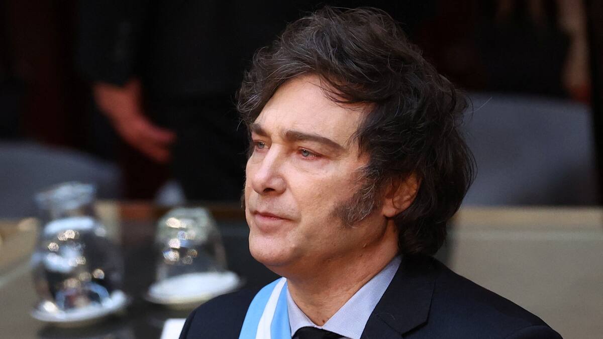 Javier Milei en el Congreso. Foto: Reuters