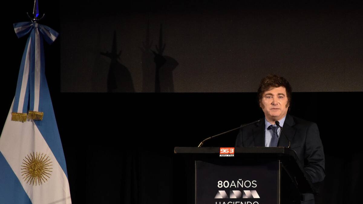 Javier Milei, presidente argentino. Foto: EFE