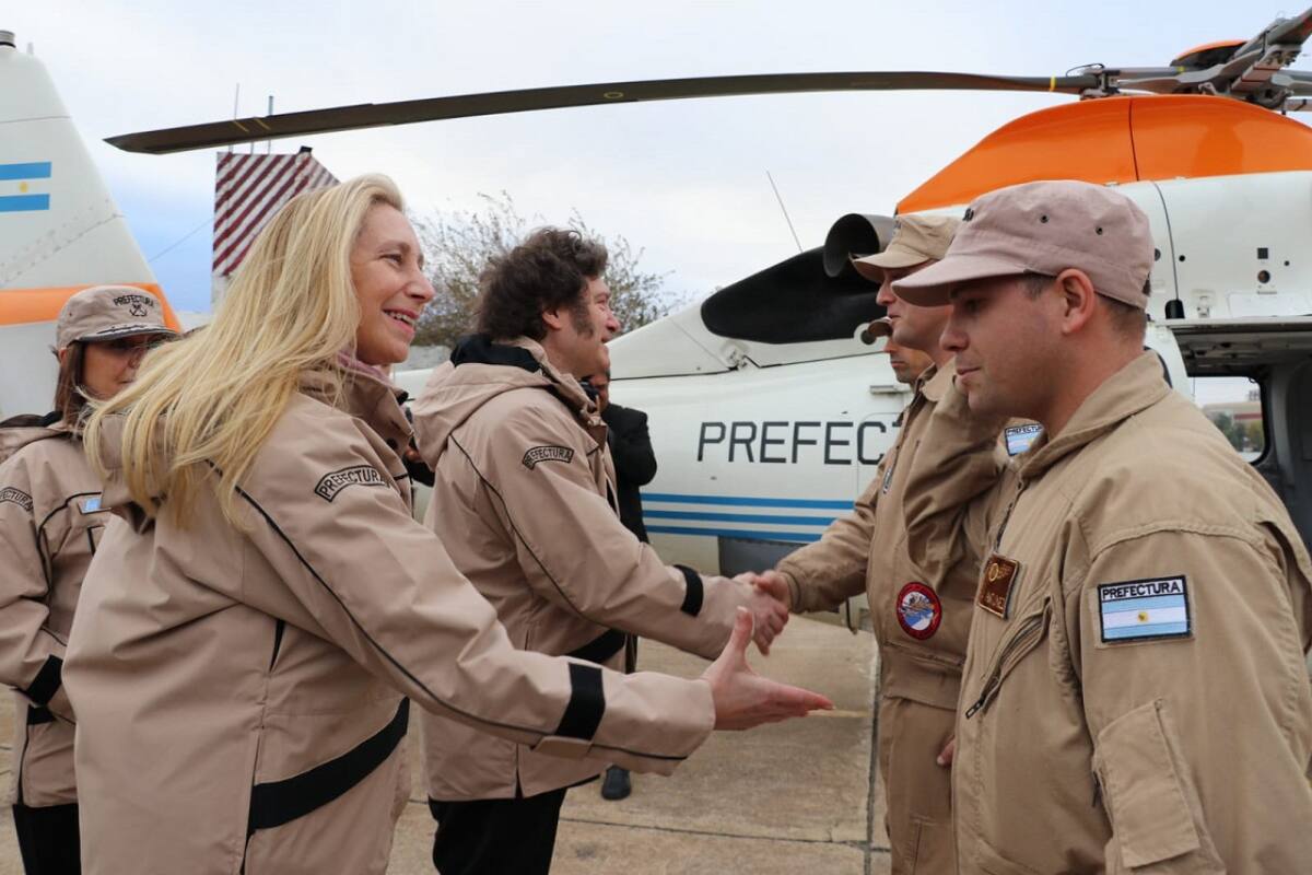 Javier Milei recibió al USCGC James, de la Guardia Costera norteamericana. Foto: NA.