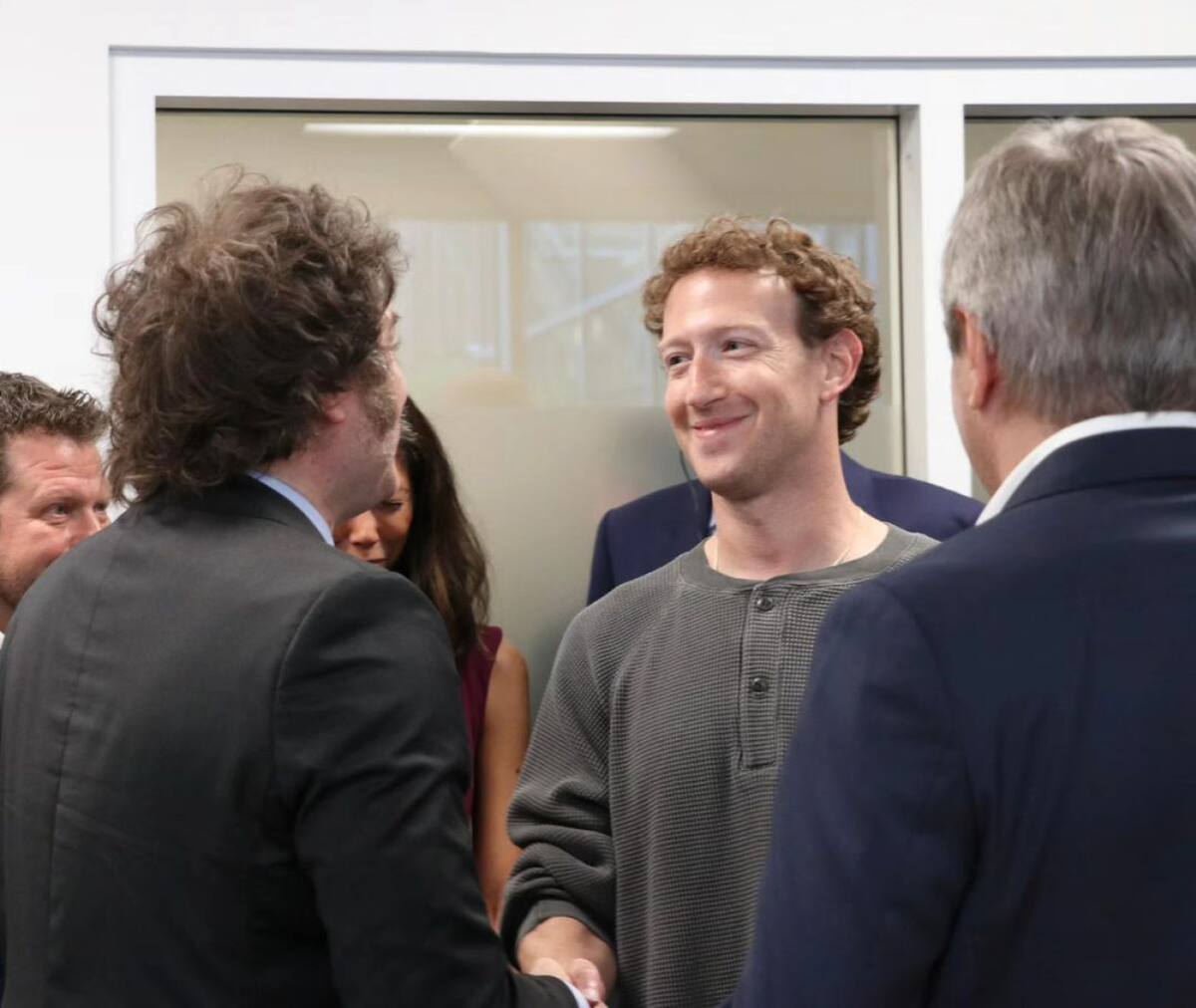 Javier Milei se reunió con Mark Zuckerberg. Foto: Instagram @javiermilei