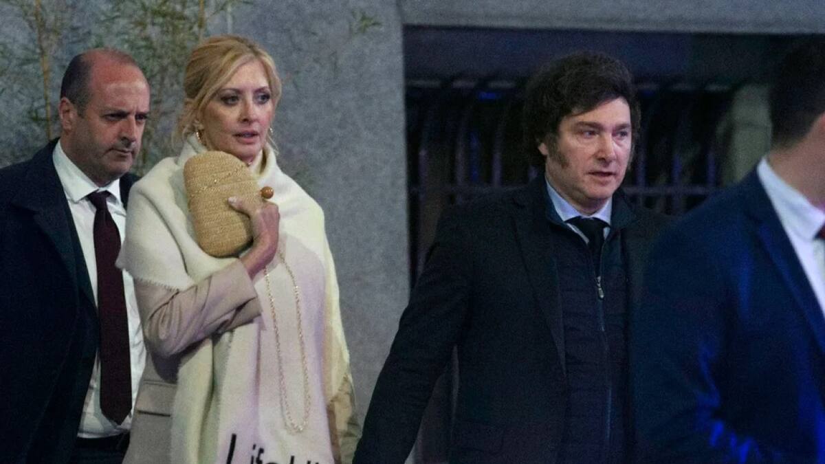 Javier Milei y Amalia Yuyito González. Foto: NA