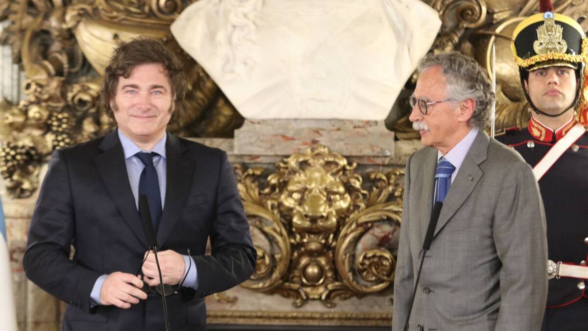 Javier Milei y el ministro de Salud, Mario Lugones. Foto: Presidencia