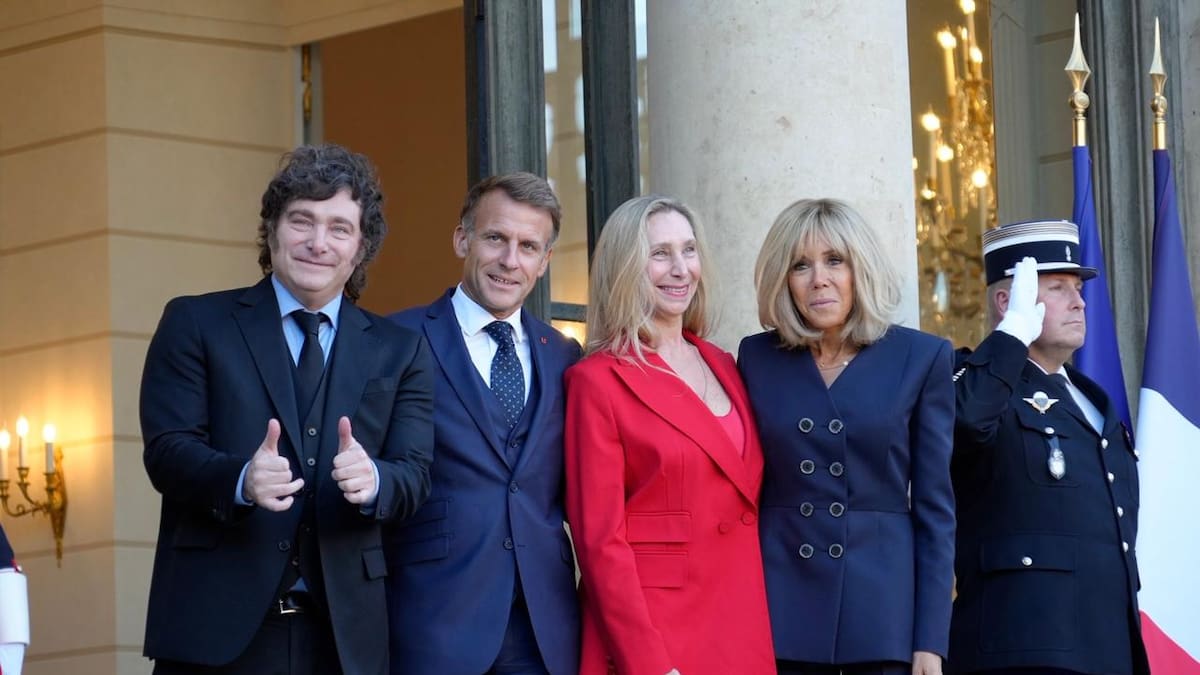 Javier Milei se reunió con Emmanuel Macron en el Palacio del Elíseo: cómo sigue la agenda del presidente en París