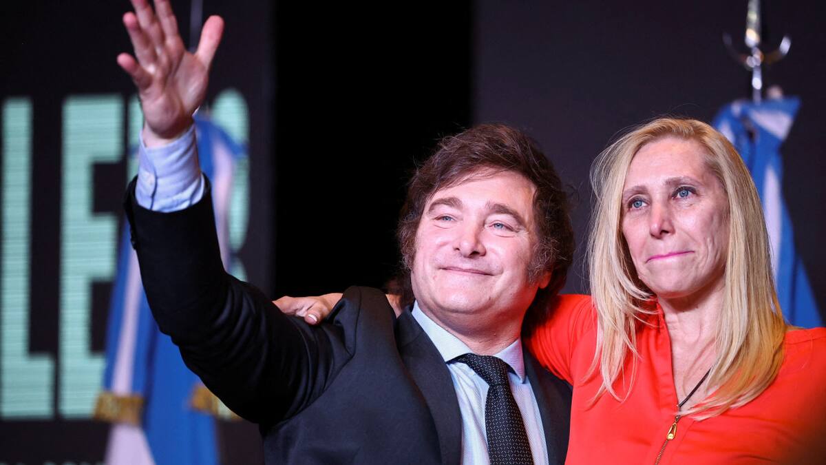 Javier Milei y Karina Milei. Foto: REUTERS.