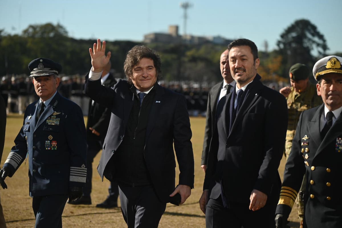 Javier Milei y Luis Petri. Foto: Prensa.