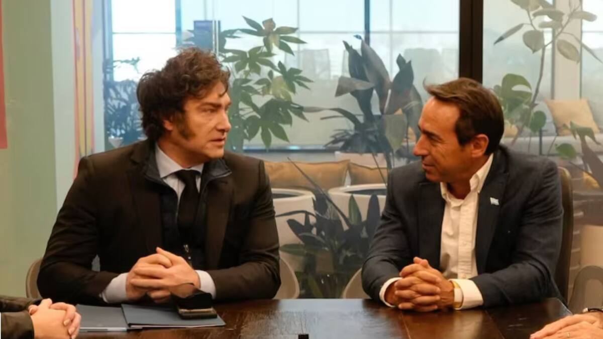 Javier Milei y Marcos Galperin.