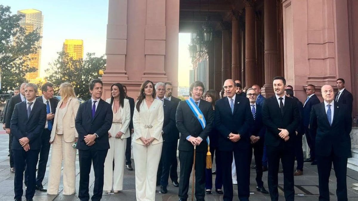 Javier Milei y su Gabinete. Foto: NA