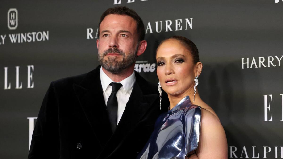 Jennifer Lopez y Ben Affleck. Foto: Reuters.