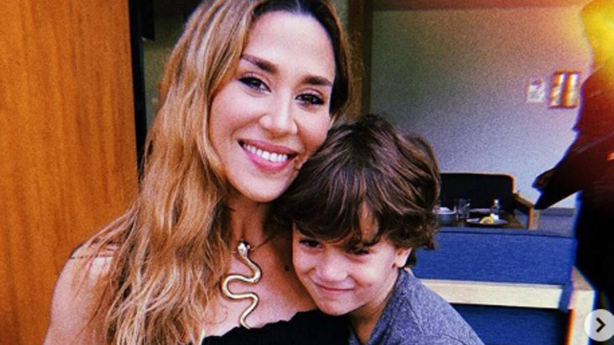 Jimena Barón y su hijo Momo