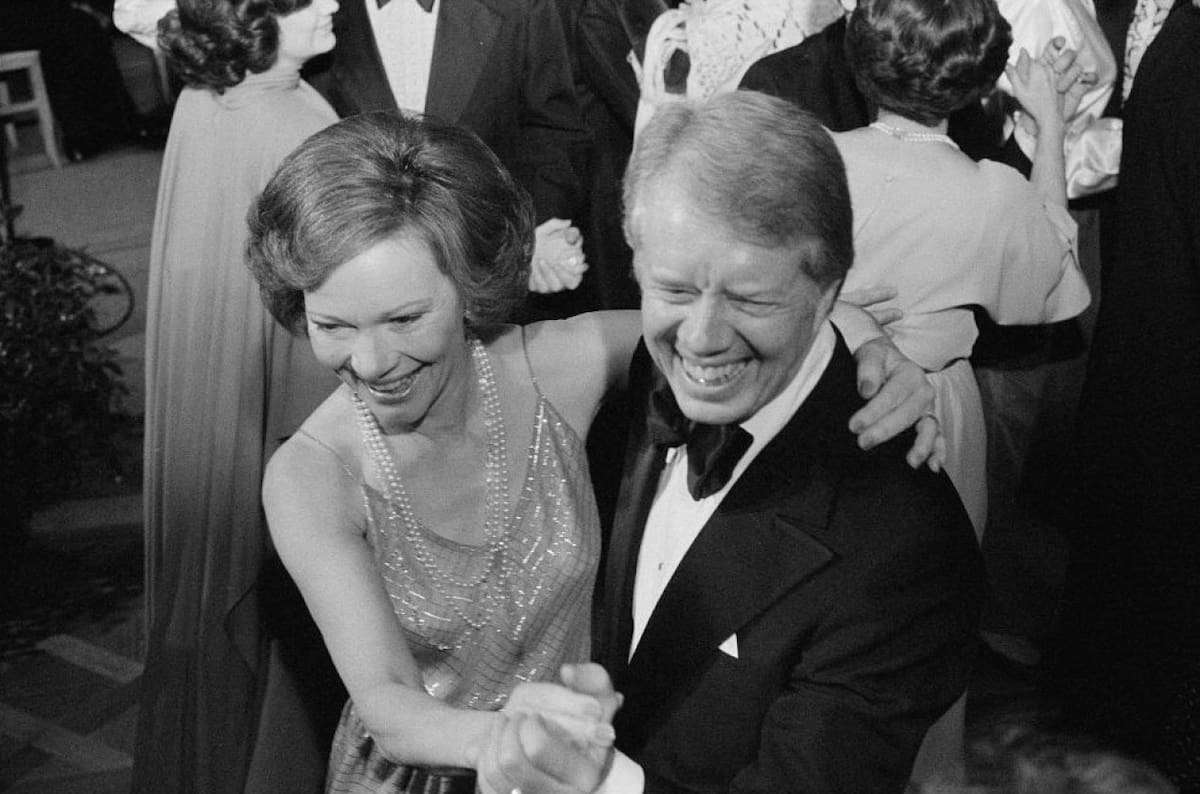 Jimmy Carter junto a su esposa Rosalynn. Foto: NA.
