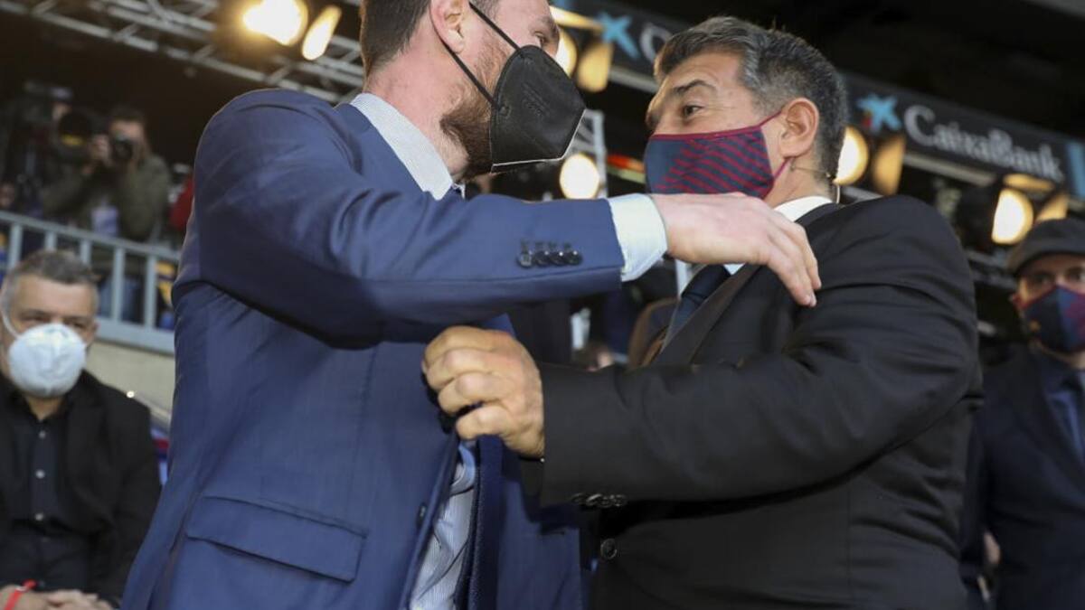 Joan Laporta, Lionel Messi, Barcelona, Reuters