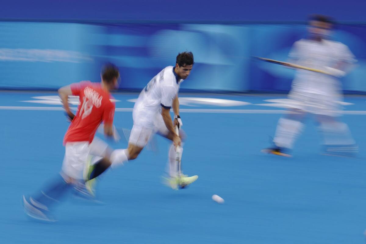 Joaquín Menini, jugador de la Selección española de hockey. Foto: Reuters