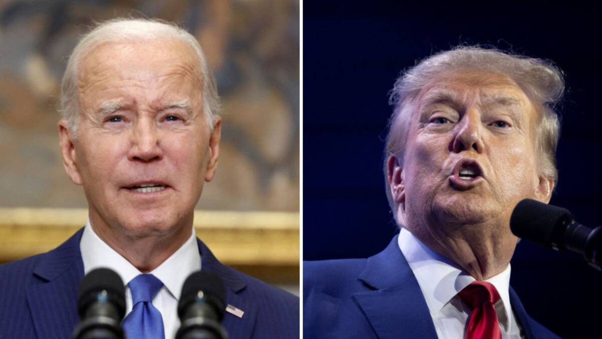 ¿Joe Biden o Donald Trump? Foto: Reuters