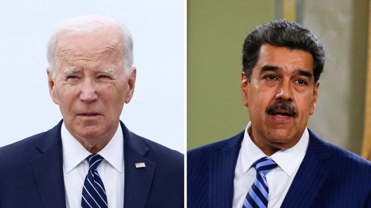 Joe Biden y Nicolás Maduro. Foto: Reuters.