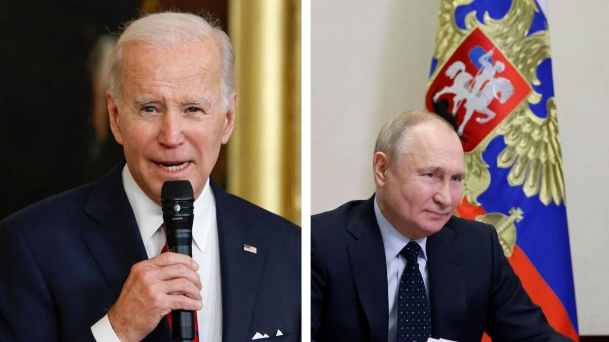 Joe Biden y Vladimir Putin. Foto: Reuters