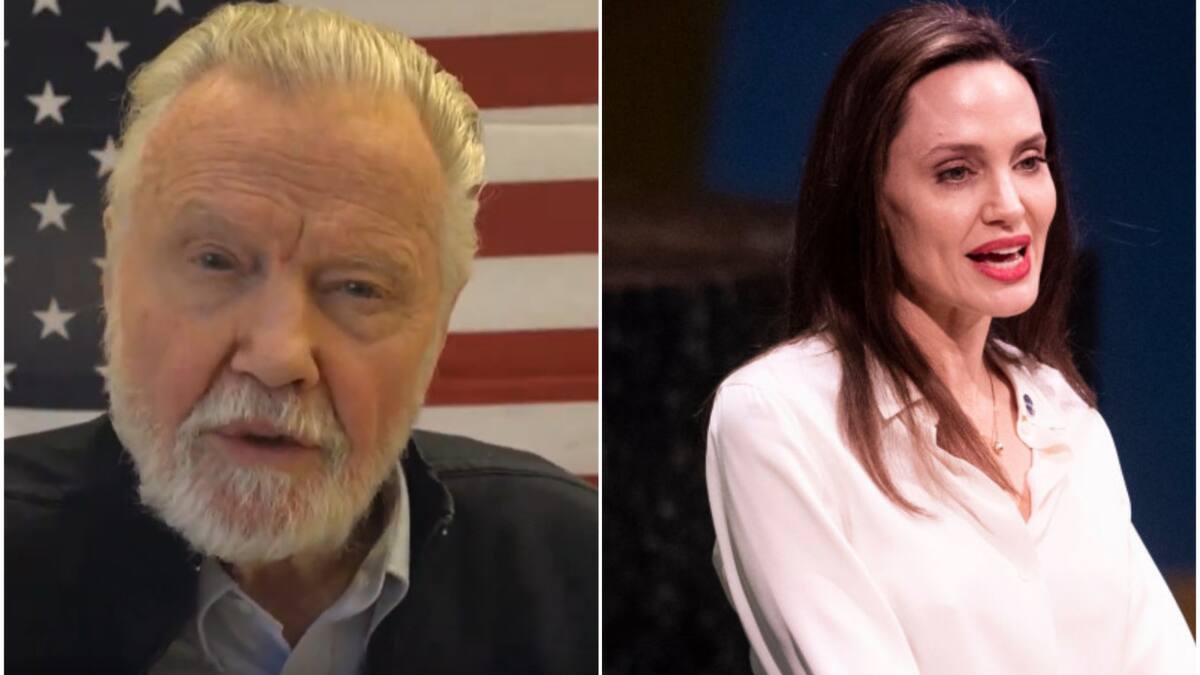 Jon Voight y Angelina Jolie. Foto: captura video - NA.