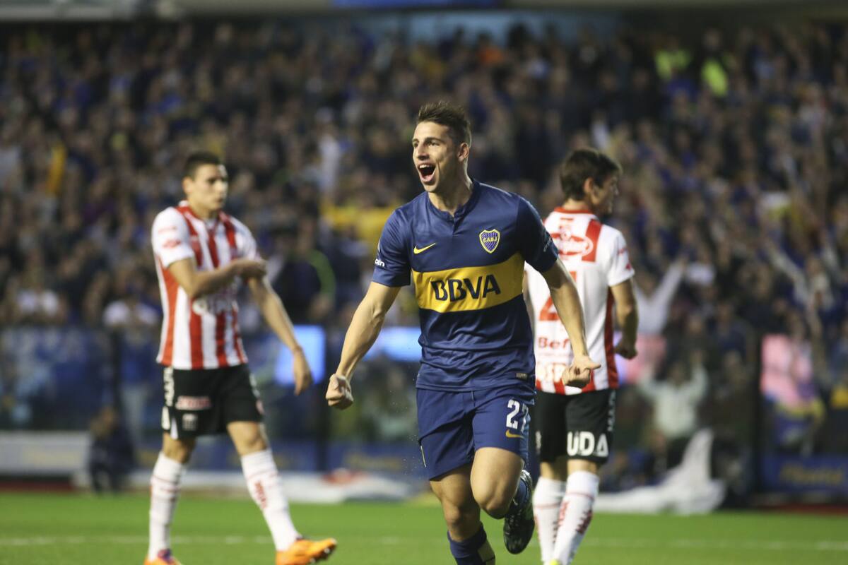 Jonathan Calleri en Boca. Foto: NA.