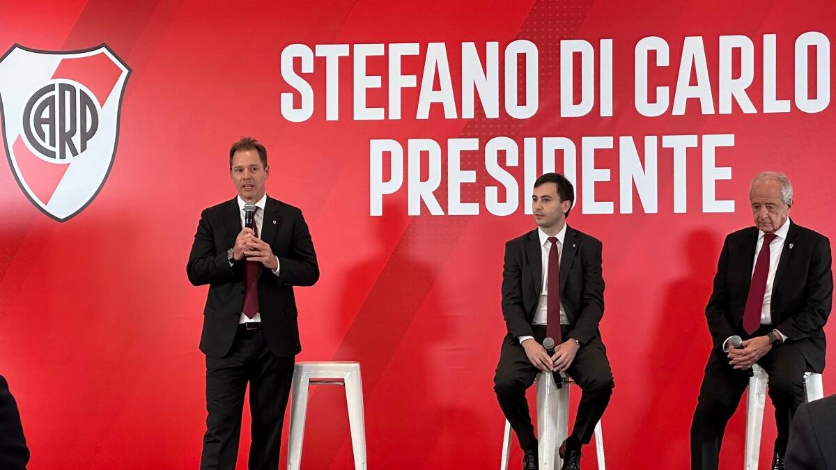 Con respaldo de Brito y D’Onofrio, Stefano Di Carlo lanzó su candidatura como presidente de River Plate