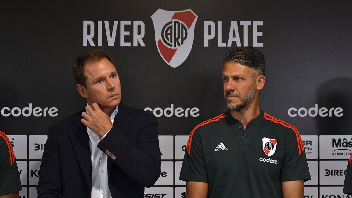 Jorge Brito y Martín Demichelis en River.