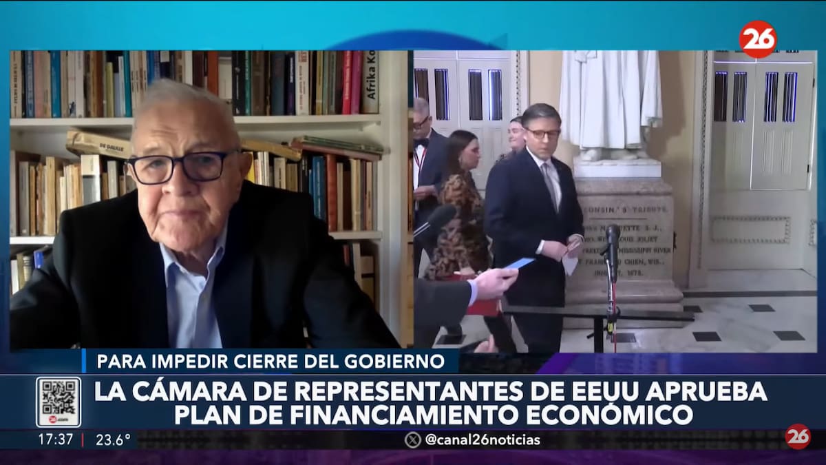 Jorge Castro en Canal 26: la Cámara de Representantes de EEUU aprobó el plan de financiamiento económico