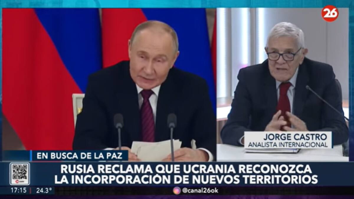 Jorge Castro sobre el encuentro entre Putin y Zelenski en Turquía. Foto: Captura de video.