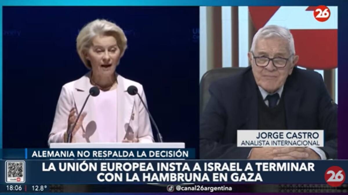 Jorge Castro sobre la postura de Europa con Israel.