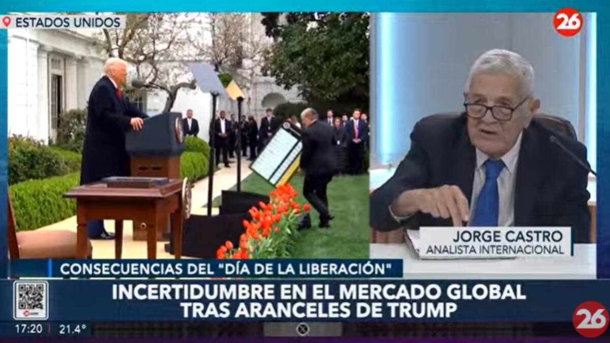 Jorge Castro sobre los aranceles impuestos por Donald Trump. Foto: Captura de video