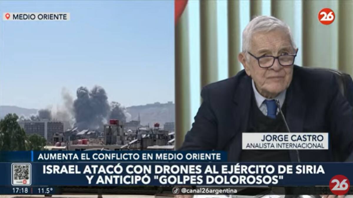 Jorge Castro sobre los ataques de Israel sobre Siria.