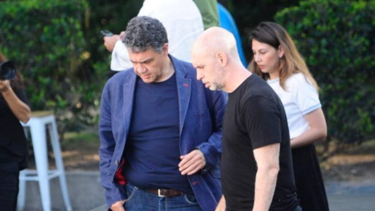 Jorge Macri y Horacio Rodríguez Larreta. Foto: NA.