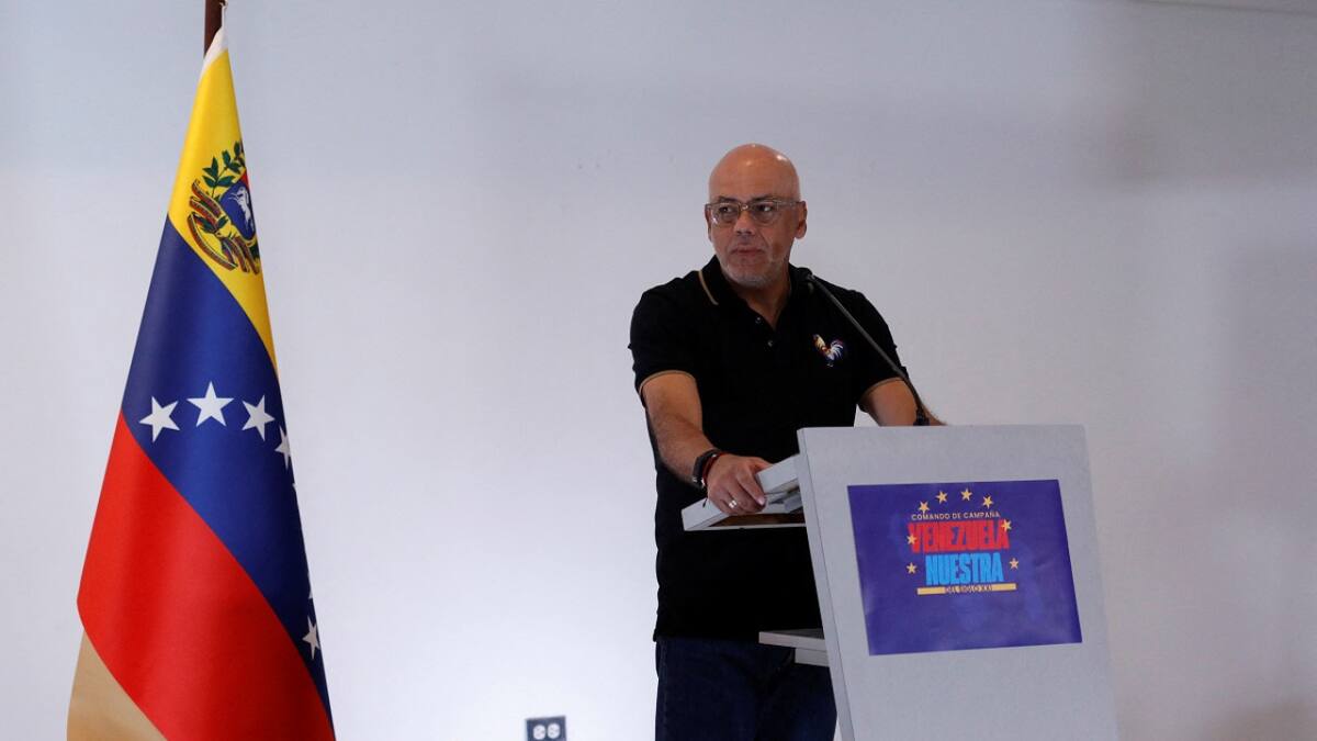 Jorge Rodríguez, jefe de campaña de Nicolás Maduro. Foto: Reuters.