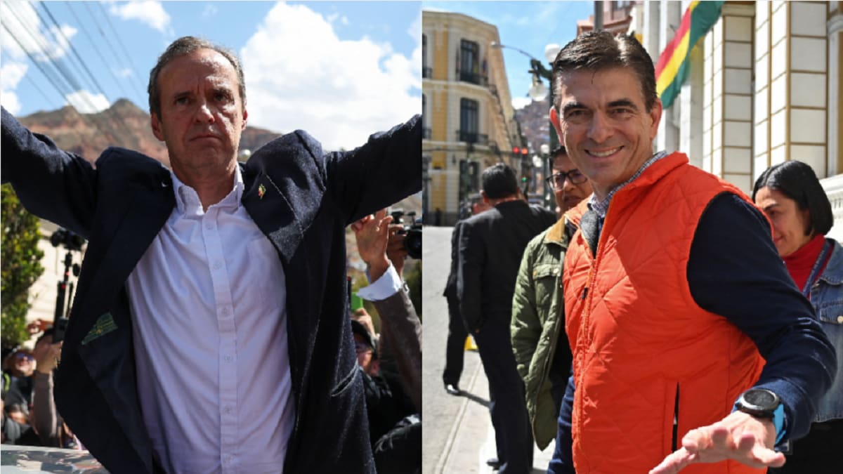 Jorge "Tuto" Quiroga y Rodrigo Paz Pereira.