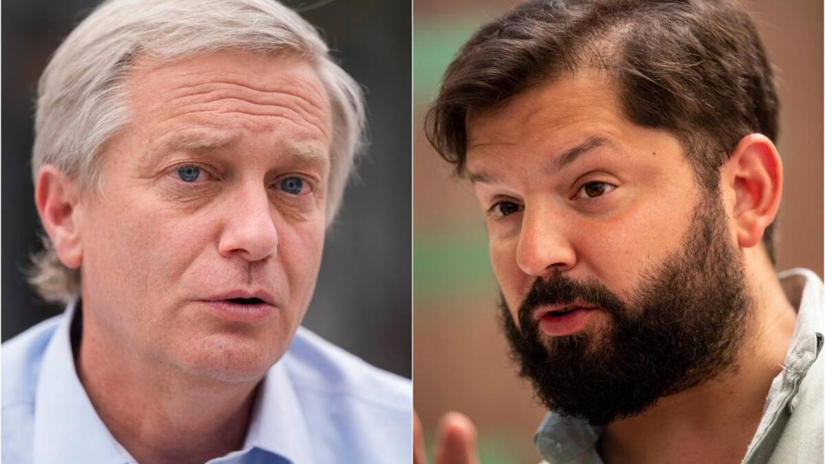 José Antonio Kast y Gabriel Boric candidatos a presidente en Chile.