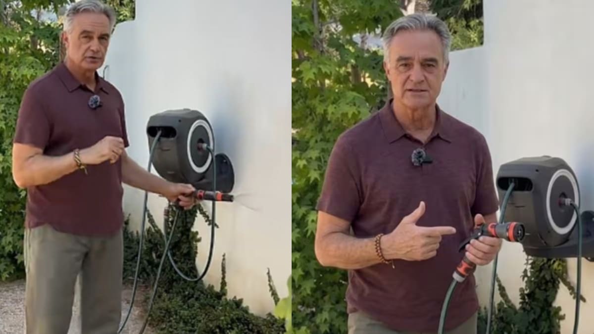 José González, jardinero de 48 años: “Es mejor regar las plantas por la mañana antes de que salga el sol, para que la tierra esté húmeda durante el día”