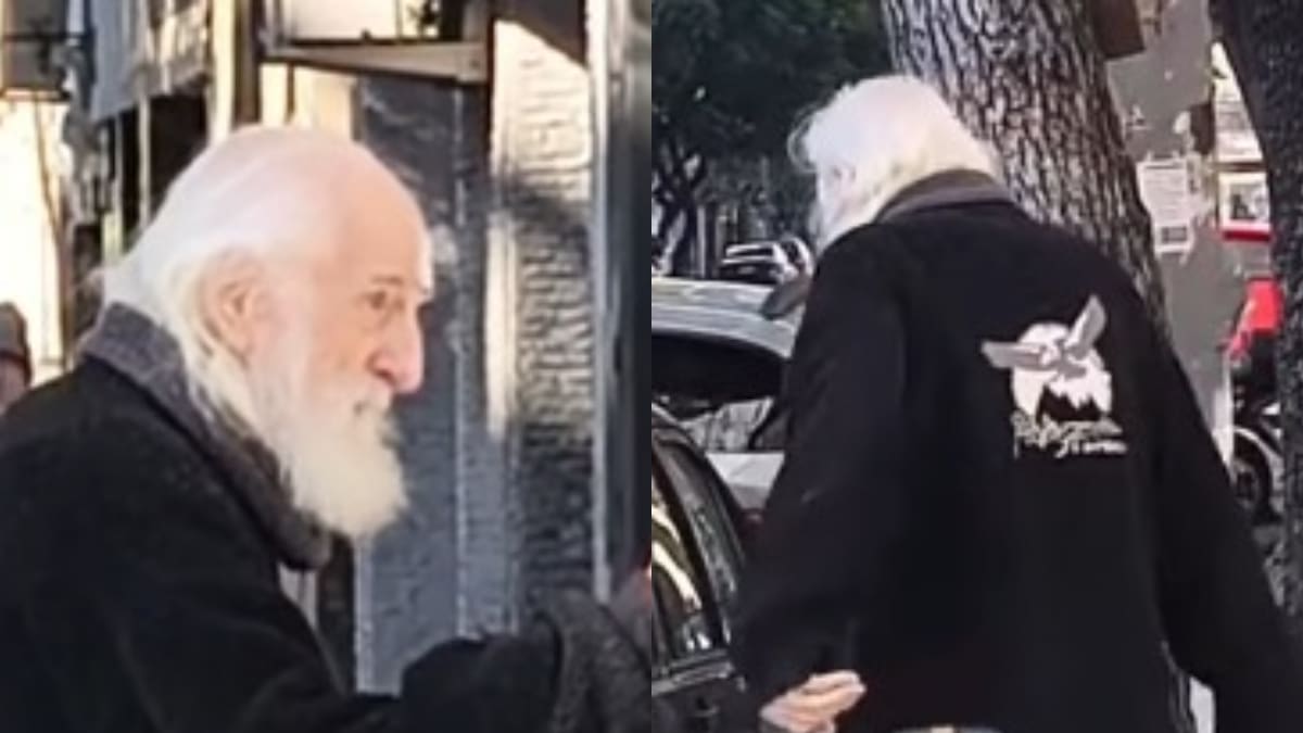 El video de José Larralde que emocionó al folklore: así interceptaron al histórico cantor de 88 años caminando por Buenos Aires