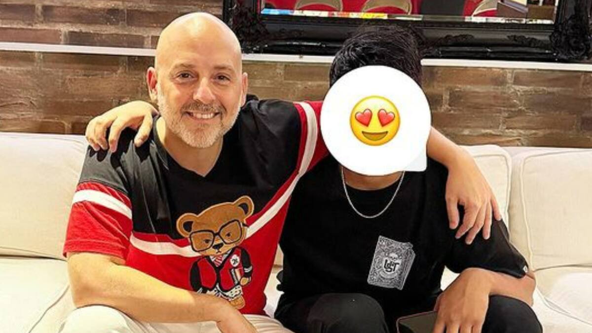 José María Muscari junto a su hijo Lucio. Foto: Instagram.