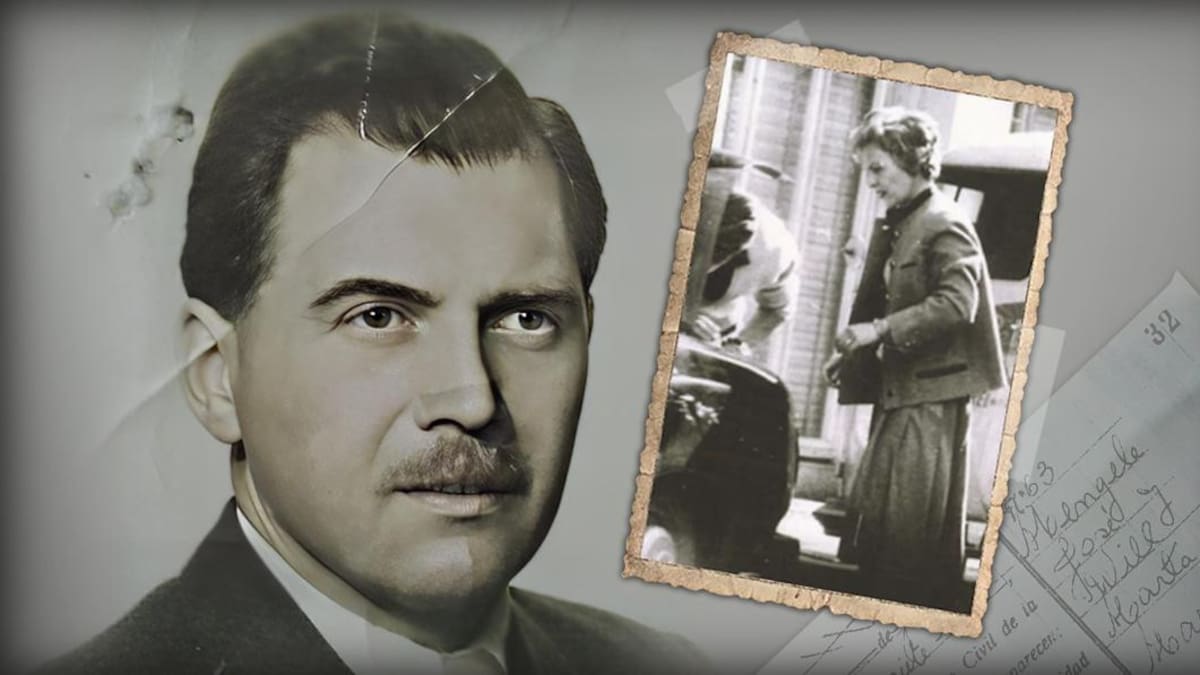 Josef Mengele y Marta María Will. Fotos: AGN/Canal26.com