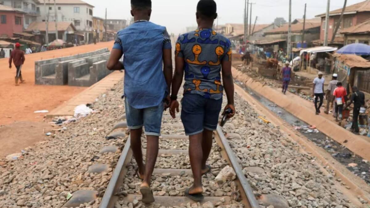 Jóvenes homosexuales en Nigeria. Foto: REUTERS.