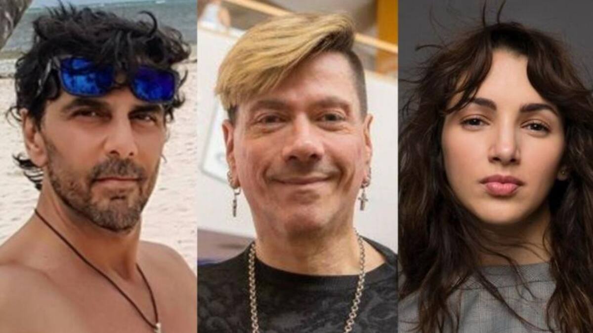 Juan Darthés, Roberto Piazza y Thelma Fardín, foto NA