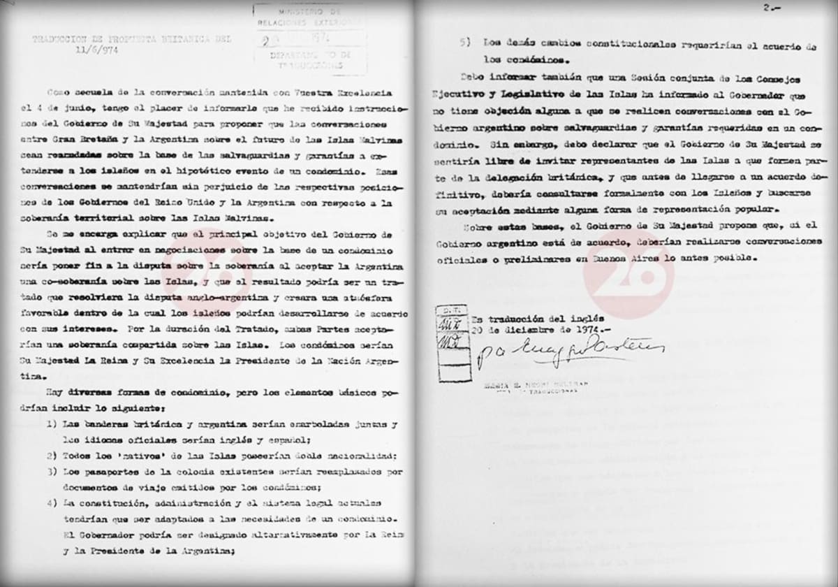 Juan Domingo Perón, Islas Malvinas, foto Cancillería