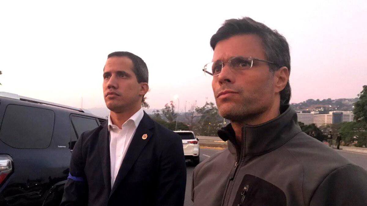 Juan Guaidó y Leopoldo López, opositores a Maduro en Venezuela, Internacionales, Foto: Twitter de Leopoldo López