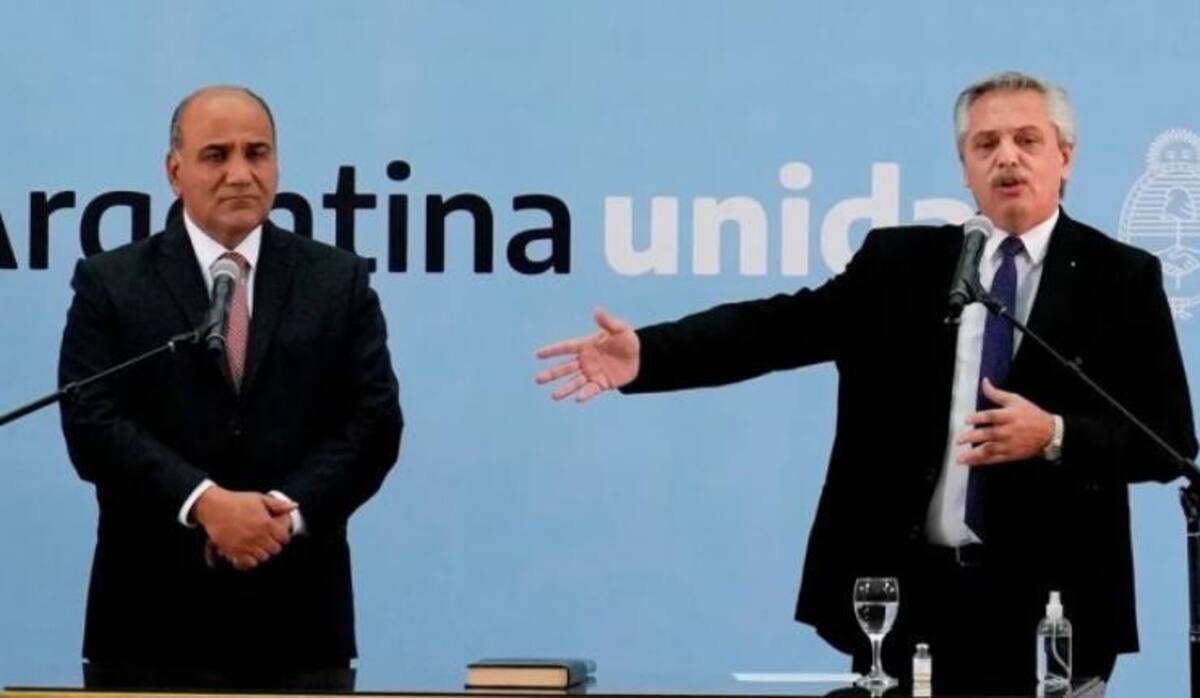 Juan Manzur y Alberto Fernández. Foto: NA