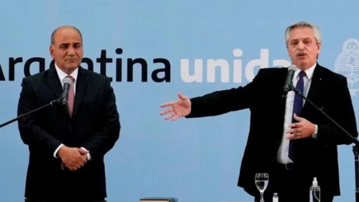 Juan Manzur y Alberto Fernández. Foto: NA