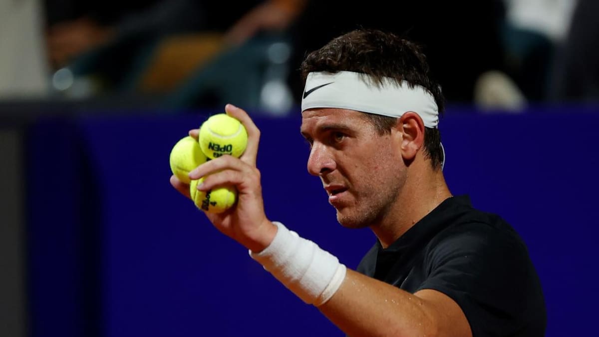 El último partido de Juan Martín Del Potro había sido en el Argentina Open. Foto: NA.
